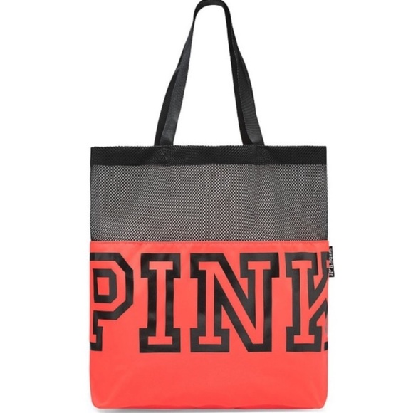 NWT Victoria’s Secret PINK Mesh and Nylon Tote Bag - Picture 1 of 5